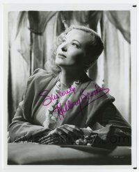 5t589 HILLARY BROOKE signed 8x10 REPRO still '80s angelic close portrait of the blonde star!