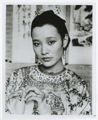 5t615 JOAN CHEN signed 8x10 REPRO still '80s great close portrait of the pretty Chinese actress!