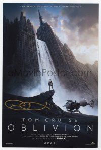 5t276 JOSEPH KOSINSKI signed color 8x12 REPRO '13 on a great poster image from Oblivion!