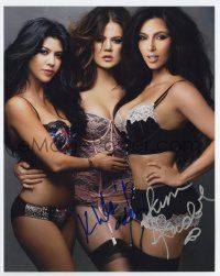 5t634 KEEPING UP WITH THE KARDASHIANS signed color 8x10 REPRO still '07 by BOTH Kim AND Khloe!