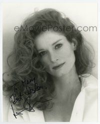 5t650 LISA PELIKAN signed 8x10 REPRO still '80s great close portrait of the pretty French actress!