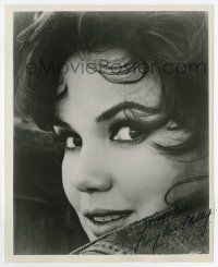 5t666 MARY ANN MOBLEY signed 8x10 REPRO still '80s the beautiful brunette looking over her shoulder!