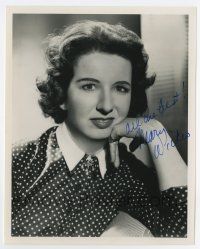 5t667 MARY WICKES signed 8x10 REPRO still '80s head & shoulders portrait of the pretty actress!