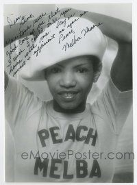 5t483 MELBA MOORE signed 6.75x9.25 REPRO still '80s great smiling portrait of the singer/actress!