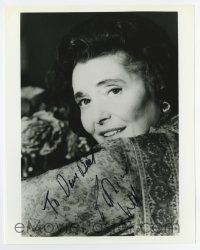 5t693 PATRICIA NEAL signed 8x10 REPRO still '90s great close portrait near the end of her career!