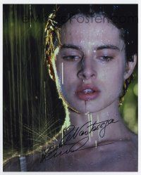 5t683 NASTASSJA KINSKI signed color 8x10 REPRO still '80s best close up in the rain from Cat People!