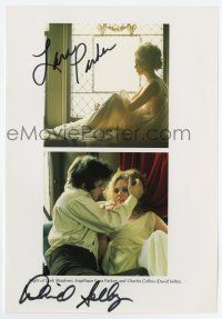 5t686 NIGHT OF DARK SHADOWS signed color 7x10 REPRO still '00s by BOTH Lara Parker AND David Selby!