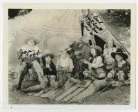5t689 OUR GANG signed 8x10 REPRO still '30s by Joe Cobb, Jay R. Smith AND Peggy Ahern!