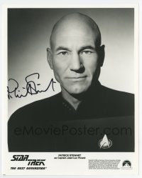 5t450 PATRICK STEWART signed TV 8x10 still '94 as Star Trek TNG's Captain Jean-Luc Picard!