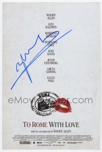 5t280 PENELOPE CRUZ signed 8x12 REPRO '12 on a great poster image from To Rome With Love!