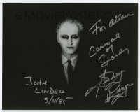 5t736 SIDNEY BERGER signed 8x10 REPRO still '95 creepy c/u wearing makeup from Carnival of Souls!