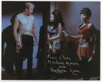 5t506 BARBARA LUNA signed color 8x10 REPRO still '00s she played Marlena Moreau in TV's Star Trek!