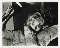 5t748 TIPPI HEDREN signed 8x10 REPRO still '90s classic c/u being attacked in Hitchcock's The Birds!