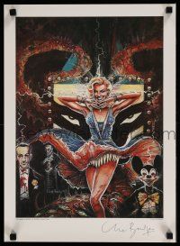 5t186 CLIVE BARKER signed 15x20 art print '88 by Clive Barker, Books of Blood Volume III, wild art!