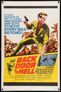 5t022 BACK DOOR TO HELL signed 1sh '64 by director Monte Hellman, World War II in the Phillippines!