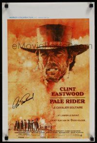 5t181 PALE RIDER signed Belgian '85 by Clint Eastwood, great artwork by C. Michael Dudash!