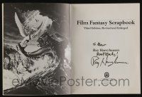5t222 RAY HARRYHAUSEN signed softcover book '81 Film Fantasy Scrapbook, revised 3rd edition!