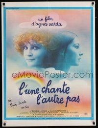 5t175 ONE SINGS, THE OTHER DOESN'T signed French 24x32 '77 by director Agnes Varda, cool Landi art!