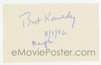 5t316 BURT KENNEDY signed 3x5 index card '96 can be framed & displayed with a repro still!