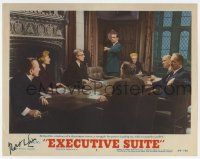5t055 EXECUTIVE SUITE signed LC #4 '54 by director Robert Wise, great scene w/ top cast at meeting!