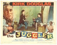 5t063 JUGGLER signed LC '53 by director Edward Dmytryk, clown Kirk Douglas juggling balls!