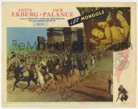 5t069 MONGOLS signed LC #7 '62 by director Andre de Toth, great epic battle scene!
