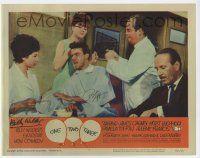 5t072 ONE, TWO, THREE signed LC #7 '62 by BOTH Billy Wilder AND Pamela Tiffin, great scene!
