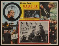 5t102 GET CARTER signed Mexican LC '71 by director Mike Hodges, cool images of Michael Caine!