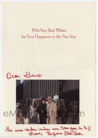 5t326 JO ANNE WORLEY signed 5x7 Christmas card '80s can be framed & displayed with a repro still!