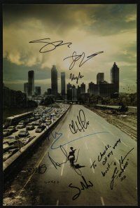 5t208 WALKING DEAD signed season 1 12x18 REPRO '10s by Lincoln, Cohan, Yeun, Reedus, Kenedy & + 5!