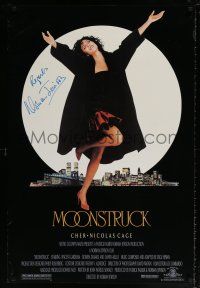 5t151 MOONSTRUCK signed 1sh '87 by director Norman Jewison, great image of Cher!