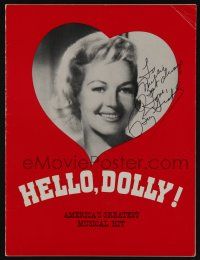 5t225 BETTY GRABLE signed stage play souvenir program book '67 appearing on stage in Hello, Dolly!