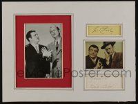 5t112 ABBOTT & COSTELLO 2 signed cut album pages in 12x16 display '40s ready to be framed & hung!