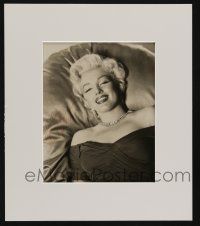 5t116 MARILYN MONROE signed deluxe 8x10 still in 12x14 display '60s secretarial signature!