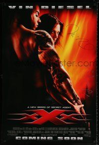 5t171 XXX signed DS int'l advance 1sh '02 by BOTH Vin Diesel AND sexy Asia Argento!