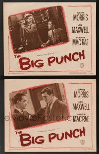 5w926 BIG PUNCH 2 LCs '48 Gordon MacRae, Wayne Morris, Lois Maxwell, boxing!