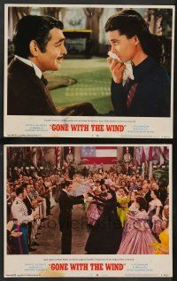 5w948 GONE WITH THE WIND 2 LCs R68 Clark Gable & Vivien Leigh lead off the Virginia Reel!