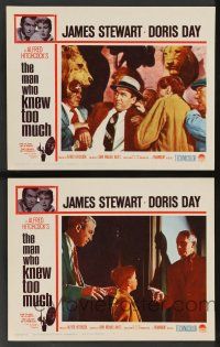 5w964 MAN WHO KNEW TOO MUCH 2 LCs R60s action scenes with James Stewart, Alfred Hitchcock classic!