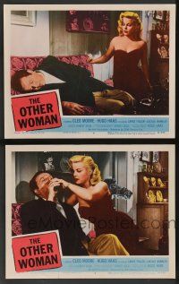 5w970 OTHER WOMAN 2 LCs '54 Hugo Haas directs & stars w/sexy bad girl Cleo Moore!