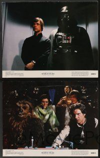 5w317 RETURN OF THE JEDI 8 color 11x14 stills '83 Luke, Leia, Han, Chewbacca, Darth Vader, Lando!