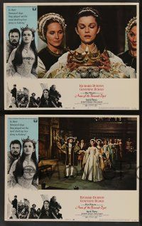 5w550 ANNE OF THE THOUSAND DAYS 6 LCs '70 cool images of King Richard Burton & Genevieve Bujold!