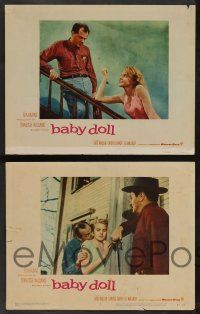5w554 BABY DOLL 6 LCs '57 sexy troubled teen Carroll Baker w/ Karl Malden, Eli Wallach, Elia Kazan!