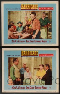 5w652 BARRICADE 5 LCs '50 Jack London, Ruth Roman is a treasure to fight for!