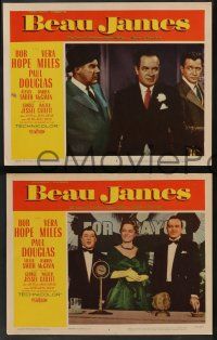 5w054 BEAU JAMES 8 LCs '57 great images of Bob Hope as New York City Mayor Jimmy Walker!