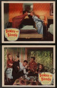 5w561 BEWARE OF BLONDIE 6 LCs '50 sexy Penny Singleton, Arthur Lake as Dagwood Bumstead!