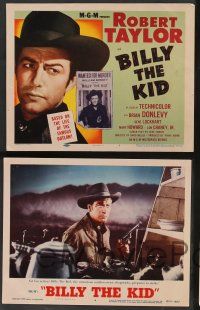 5w068 BILLY THE KID 8 LCs R55 Brian Donlevy, Robert Taylor as most notorious outlaw in the West!