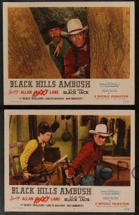 5w446 BLACK HILLS AMBUSH 7 LCs '52 cowboy Allan Rocky Lane & his stallion Black Jack!