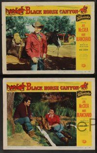 5w565 BLACK HORSE CANYON 6 LCs '54 Joel McCrea, Mari Blanchard, the outlaw stallion!