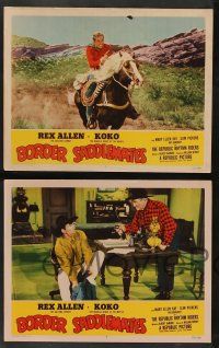 5w570 BORDER SADDLEMATES 6 LCs '52 Rex Allen & Koko against a ruthless bunch of border bandits!
