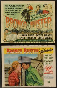 5w085 BRONCO BUSTER 8 LCs '52 directed by Budd Boetticher, cool rodeo clown and parade images
